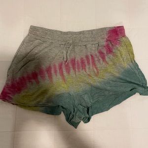 Tie dye sweatshorts